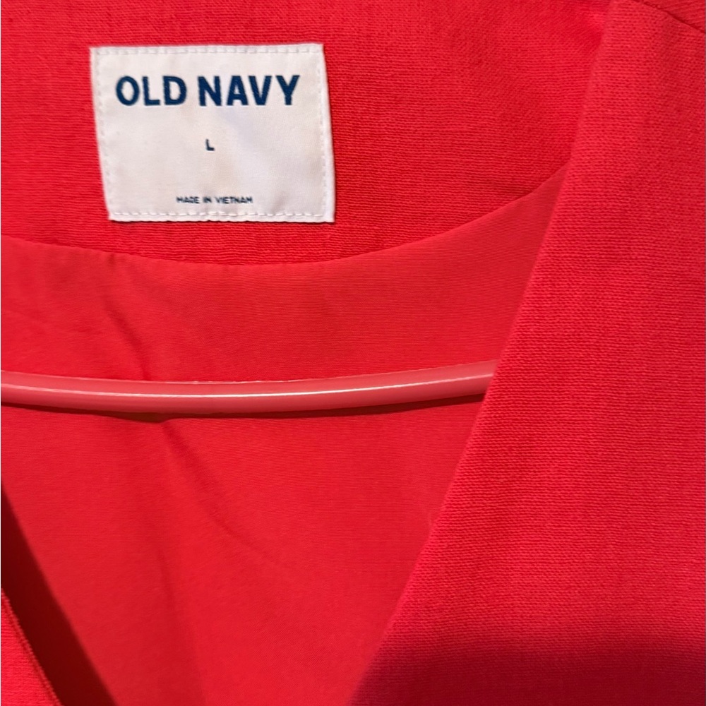 Old Navy Vibrant Red Vest - Picture 3 of 4